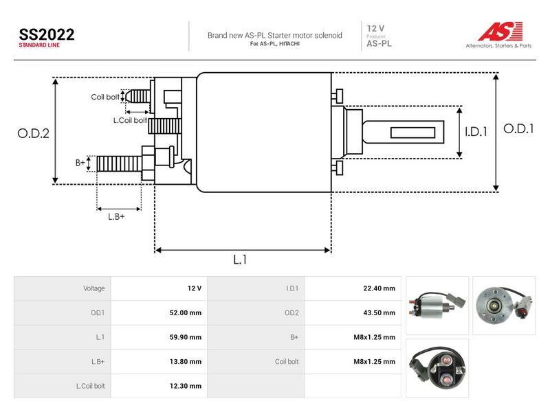 Magnetlülitus, starter, AS-PL SS2022