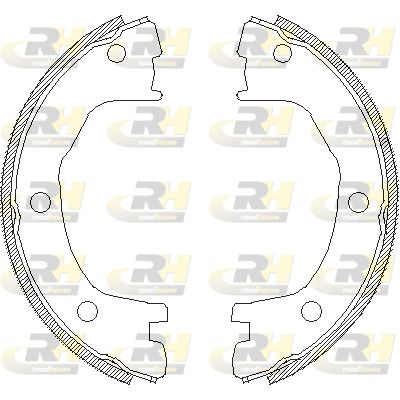 Комплект гальмівних колодок, стоянкове гальмо, Roadhouse 4712.00