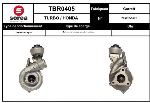 Compresor,sistem de supraalimentare TBR0404 EAI