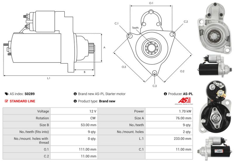 AS-PL S0289 Starter