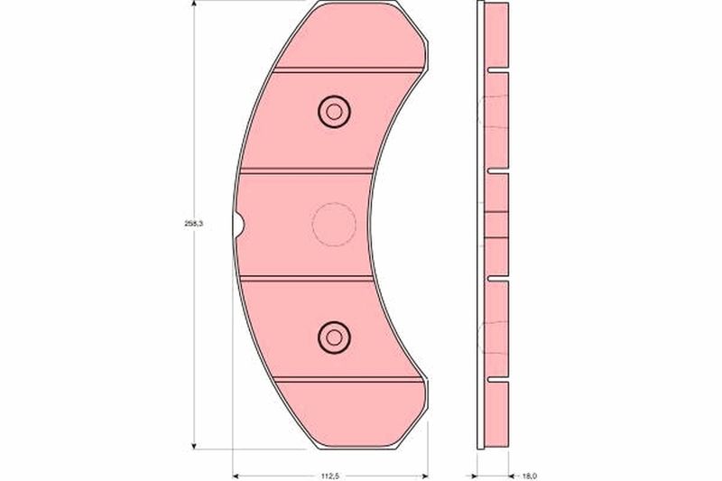 TRW GDB5078 - Brake Pad Set, disc brake