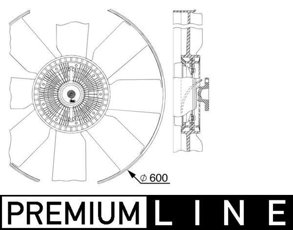 Product Image - Koelventilatorwiel - CFF512000P - MAHLE