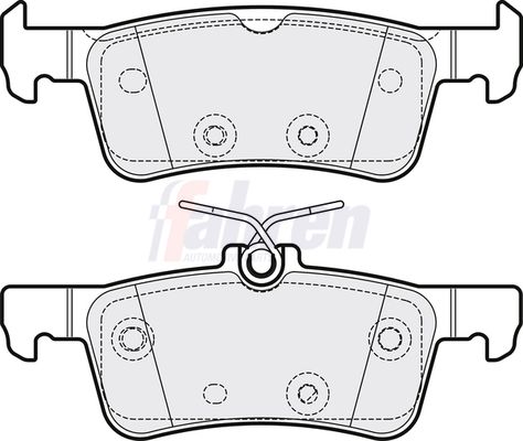 Fahren Brake Pad Set, disc brake FBP3848
