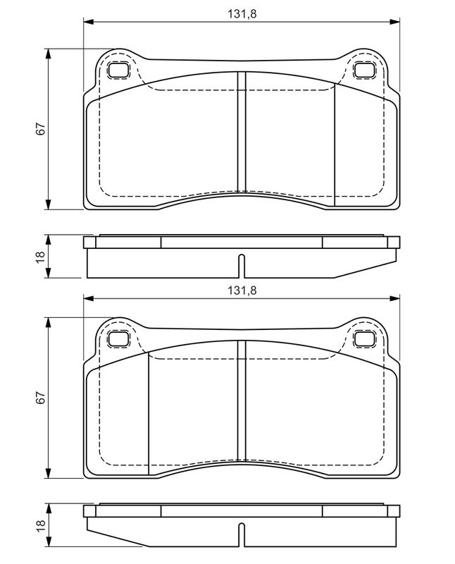 BOSCH 0986494353 Brake Pad Set, disc brake