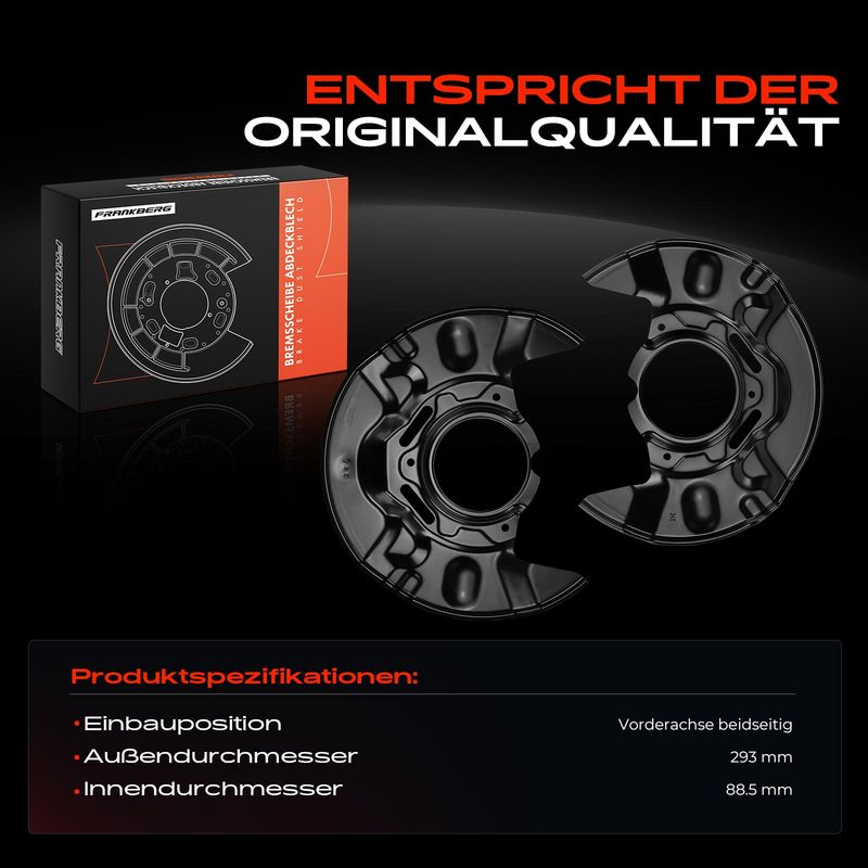 Frankberg 5481FB0032516 Splash Guard, brake disc
