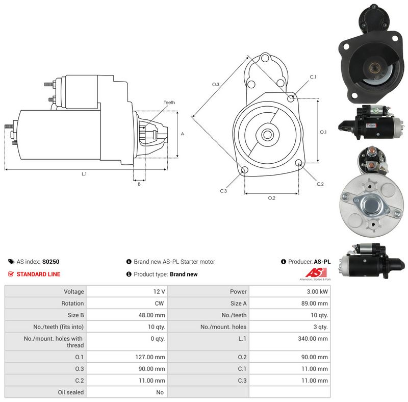 AS-PL S0250 Starter