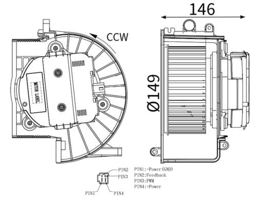 vnitřní ventilátor AB 440 000S