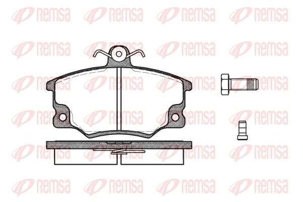 Комплект тормозных колодок на 145, 146, 155, Barchetta, Dedra, Delta, Punto, Seicento, Spider, Tempra, Y