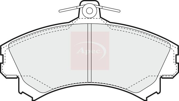 APEC Brake Pad Set, disc brake PAD1366