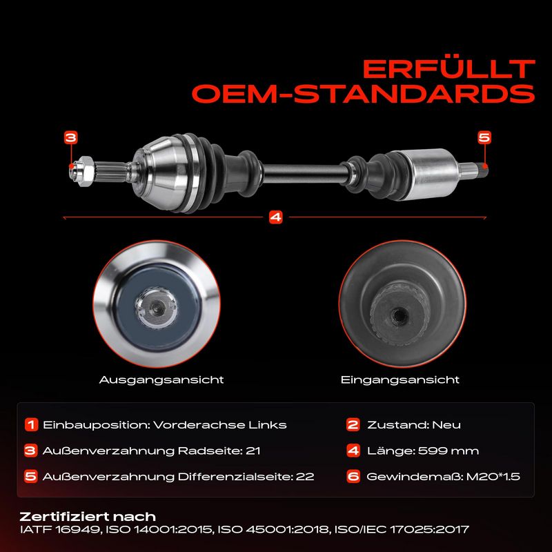 Frankberg 5481FB0010365 Drive Shaft
