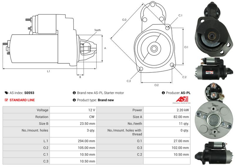AS-PL S0593 Starter