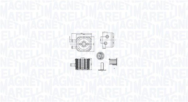 MAGNETI MARELLI Olajhűtő, motorolaj 350300003500