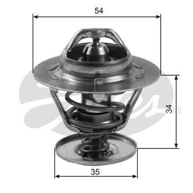 Термостат, охолоджувальна рідина, Gates TH11383G1