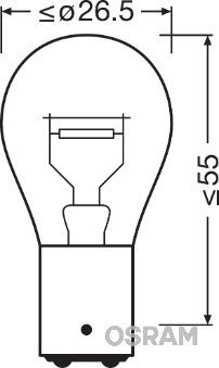 ams-OSRAM 7538LDR-01B Bulb, stop/tail light