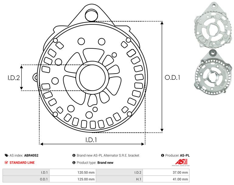 Kaitsekate, generaator, AS-PL ABR4052