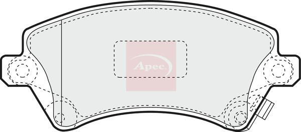 APEC Brake Pad Set, disc brake PAD1223