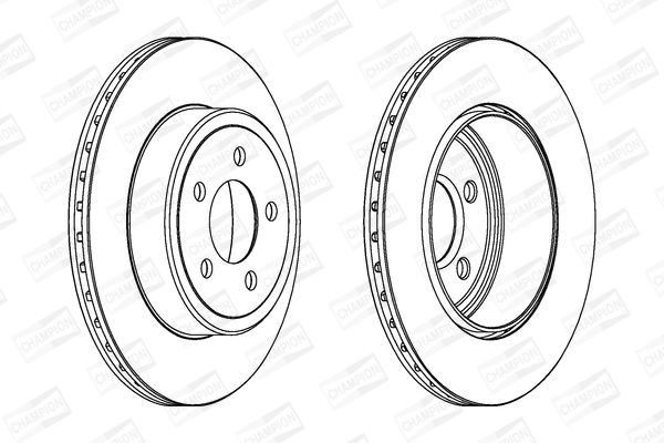 Гальмівний диск, Champion 563034CH-1