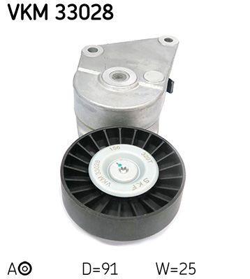 SKF feszítőgörgő, hosszbordás szíj VKM 33028