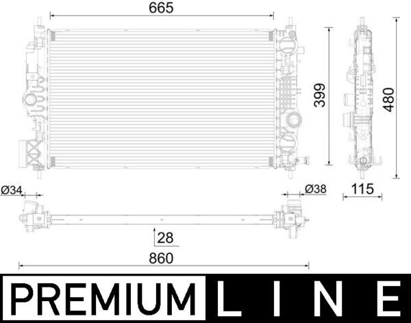 Product Image - Radiateur - CR2592000P - MAHLE