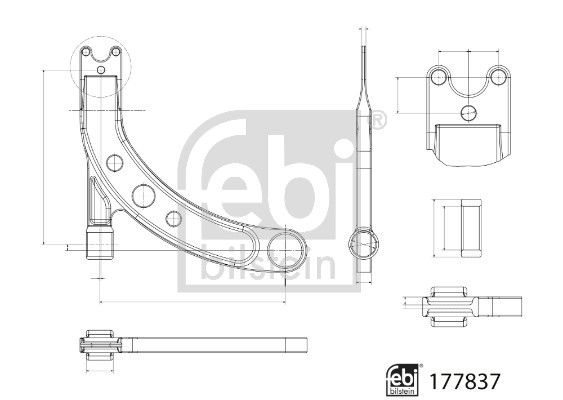 FEBI BILSTEIN 177837 Control/Trailing Arm, wheel suspension
