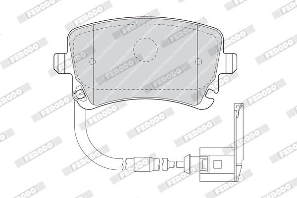 FERODO FDB1408 Brake Pad Set, disc brake