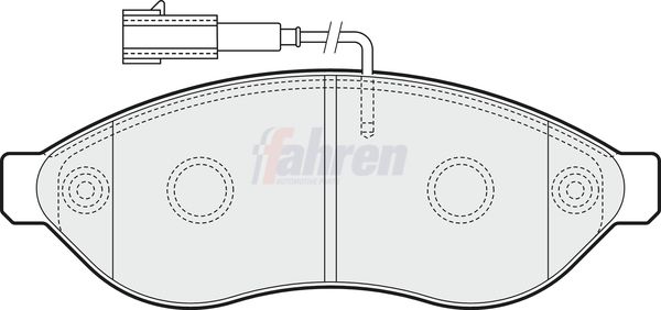 Fahren Brake Pad Set, disc brake FBP3354