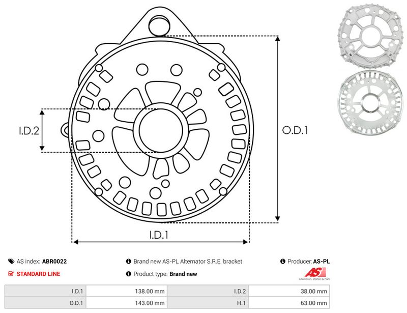 Kaitsekate, generaator, AS-PL ABR0022