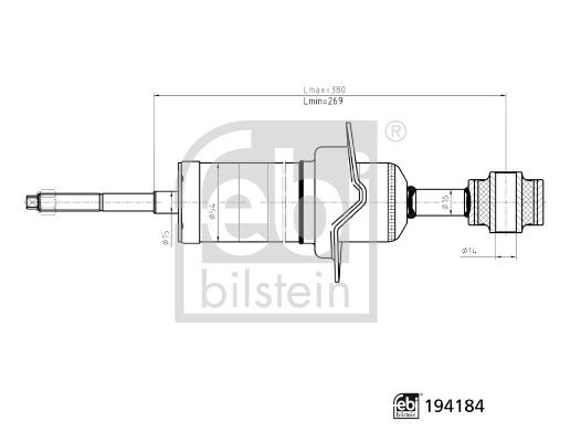 Febi Bilstein Shock Absorber 194184