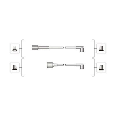 MAGNETI MARELLI комплект високовольтних проводів EQ SKODA FELICIA 1.6 [941319170077]