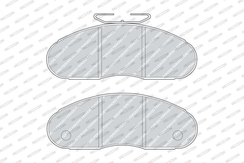 Sada brzdových destiček, kotoučová brzda FVR791