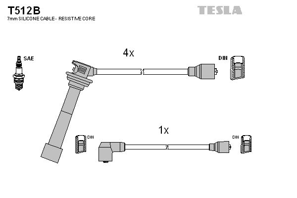 Комплект електропроводки TESLA