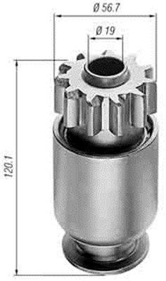 MAGNETI MARELLI fogaskerék, önindító 940113020044