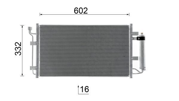 Product Image - Condensor, airconditioning - AC1050000S - MAHLE