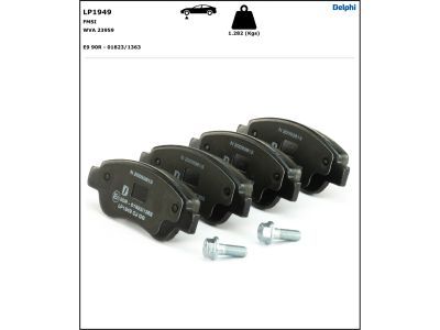 DELPHI LP1949 Brake Pad Set, disc brake