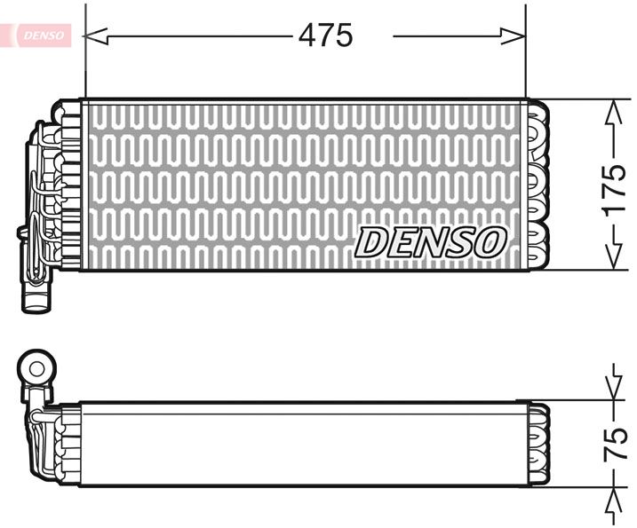 Denso Air Conditioning Evaporator DEV12003