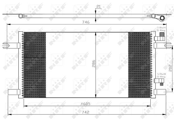 NRF 35647 Condenser, air conditioning