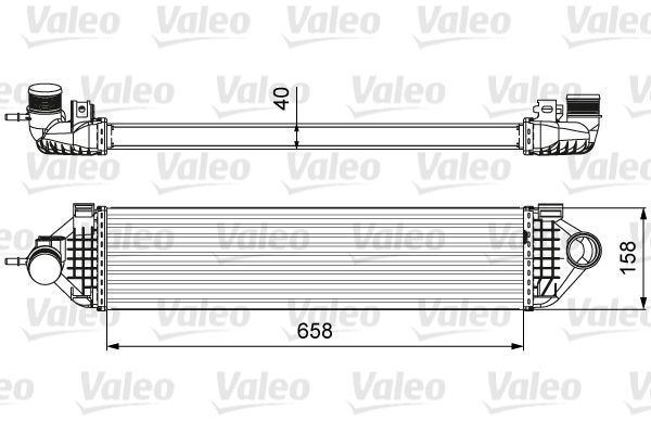 Охолоджувач наддувального повітря, Valeo 818600