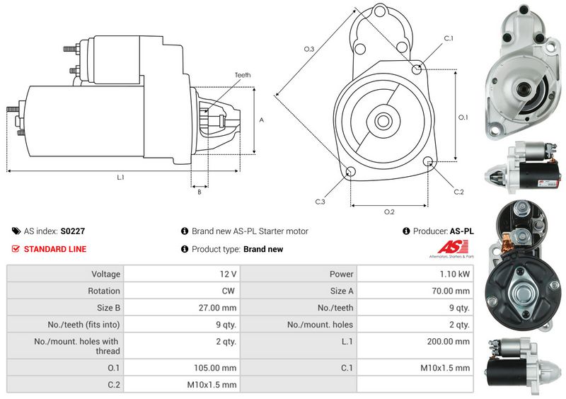 AS-PL S0227 Starter