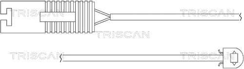TRISCAN figyelmezető kontaktus, fékbetétkopás 8115 11014
