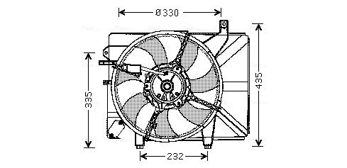 AVA QUALITY COOLING ventilátor, motorhűtés HY7526