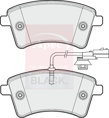APEC Brake Pad Set, disc brake PAD1900B
