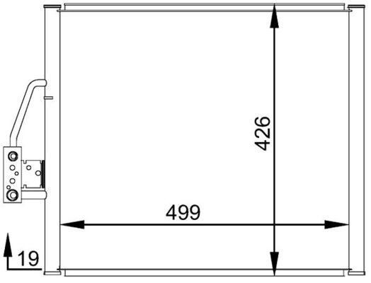 MAHLE kondenzátor, klíma AC 277 000S