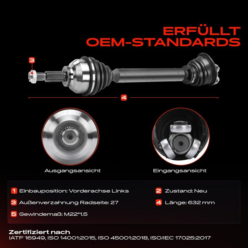 Frankberg 5481FB0010687 Drive Shaft