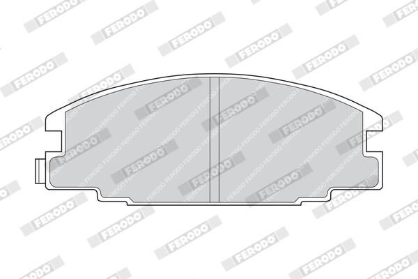 FERODO FDB678 Brake Pad Set, disc brake