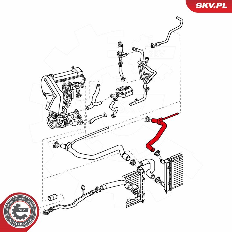 ESEN SKV 24SKV382 Radiator Hose