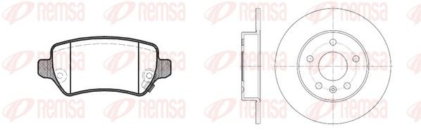 Комплект тормозов на Astra G, Astra H, Combo, Corsa C, Meriva, Zafira A, Zafira B