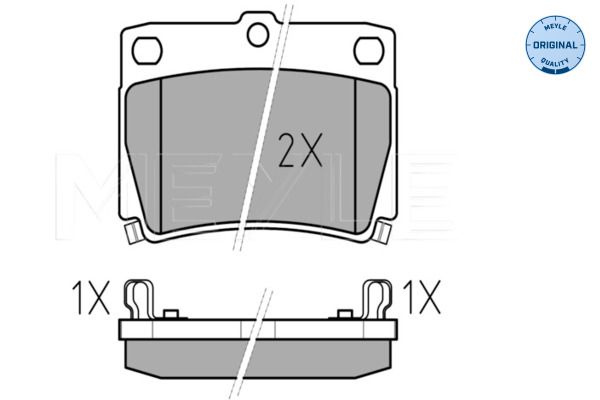 MEYLE 025 235 9315/W Brake Pad Set, disc brake