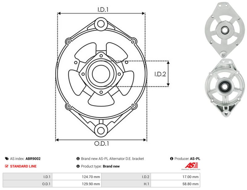 AS-PL ABR9002 Protective Cap, alternator