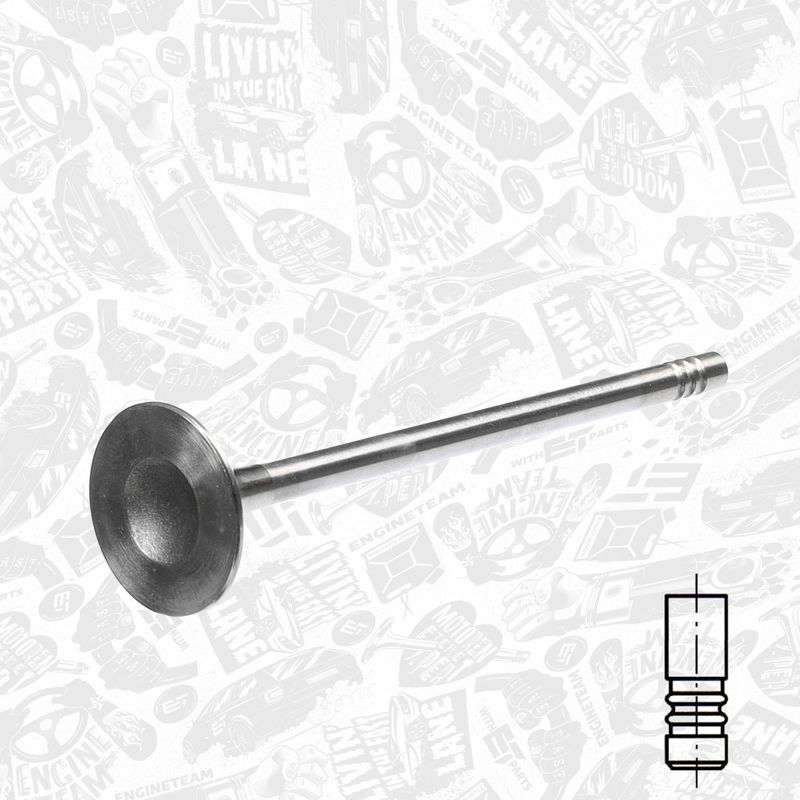 Product Image - Uitlaatklep - VE0025 - ET ENGINETEAM