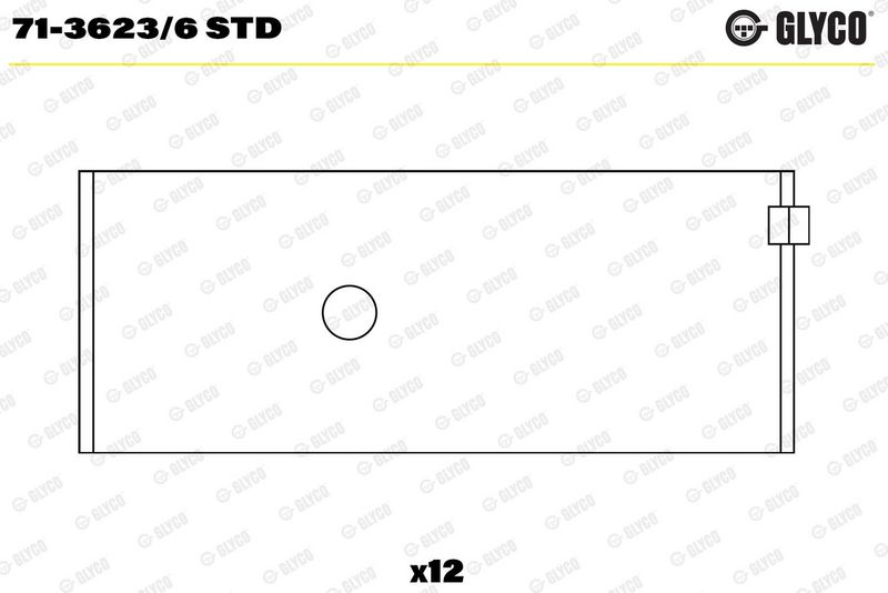 Coussinet+bielle GLYCO 71-3623/6 STD